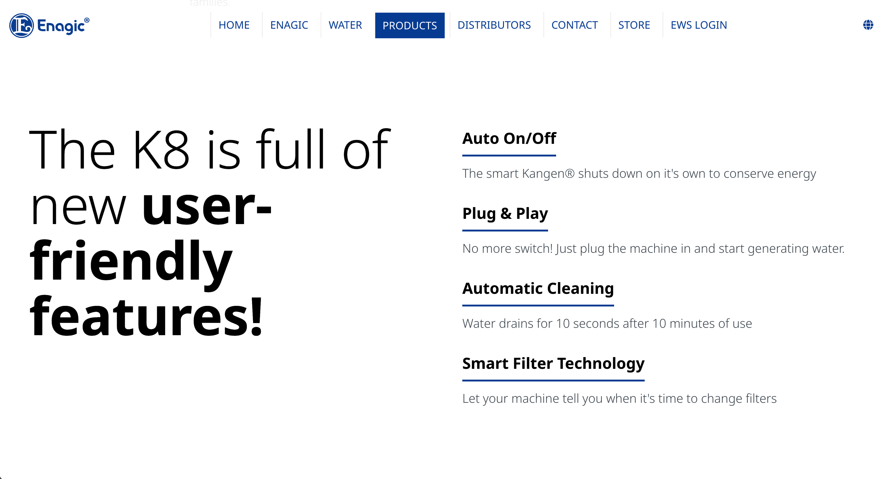 User Friendly Features